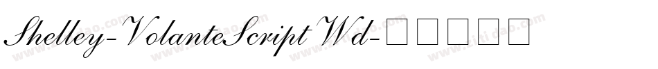 Shelley-VolanteScript Wd字体转换